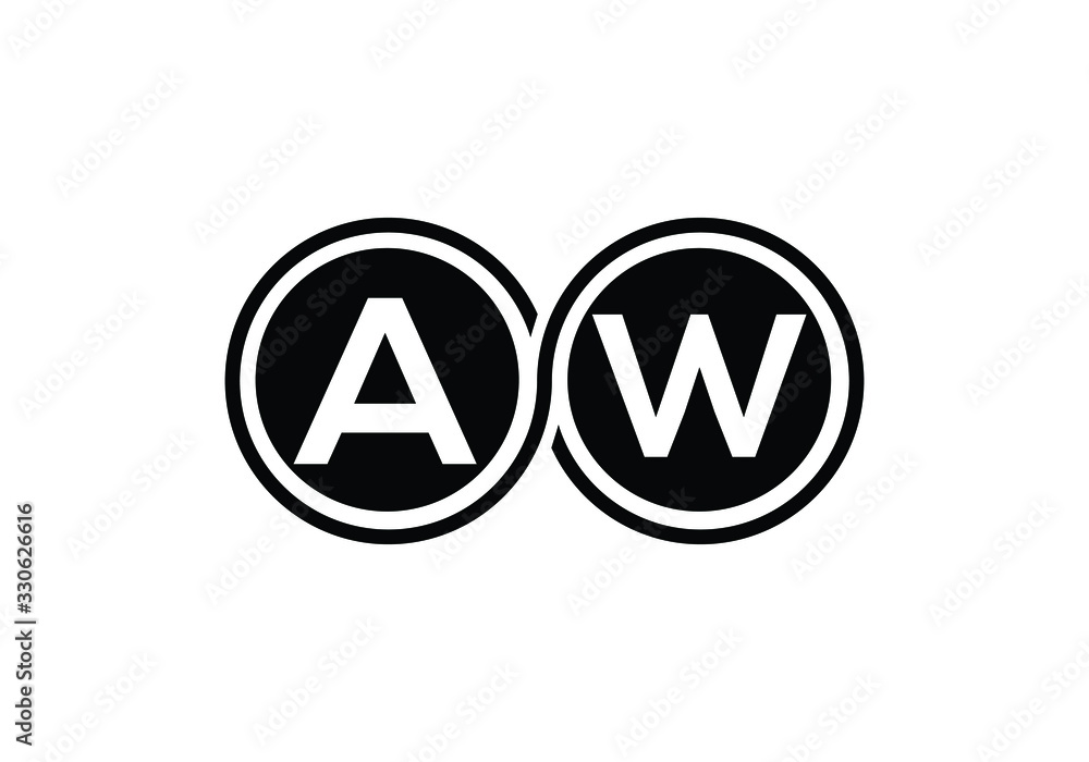 A W Initial Letter Logo design vector template, Graphic Alphabet Symbol for Corporate Business Identity A W Initial Letter Logo design vector template, Graphic Alphabet Symbol for Corporate Business Identity