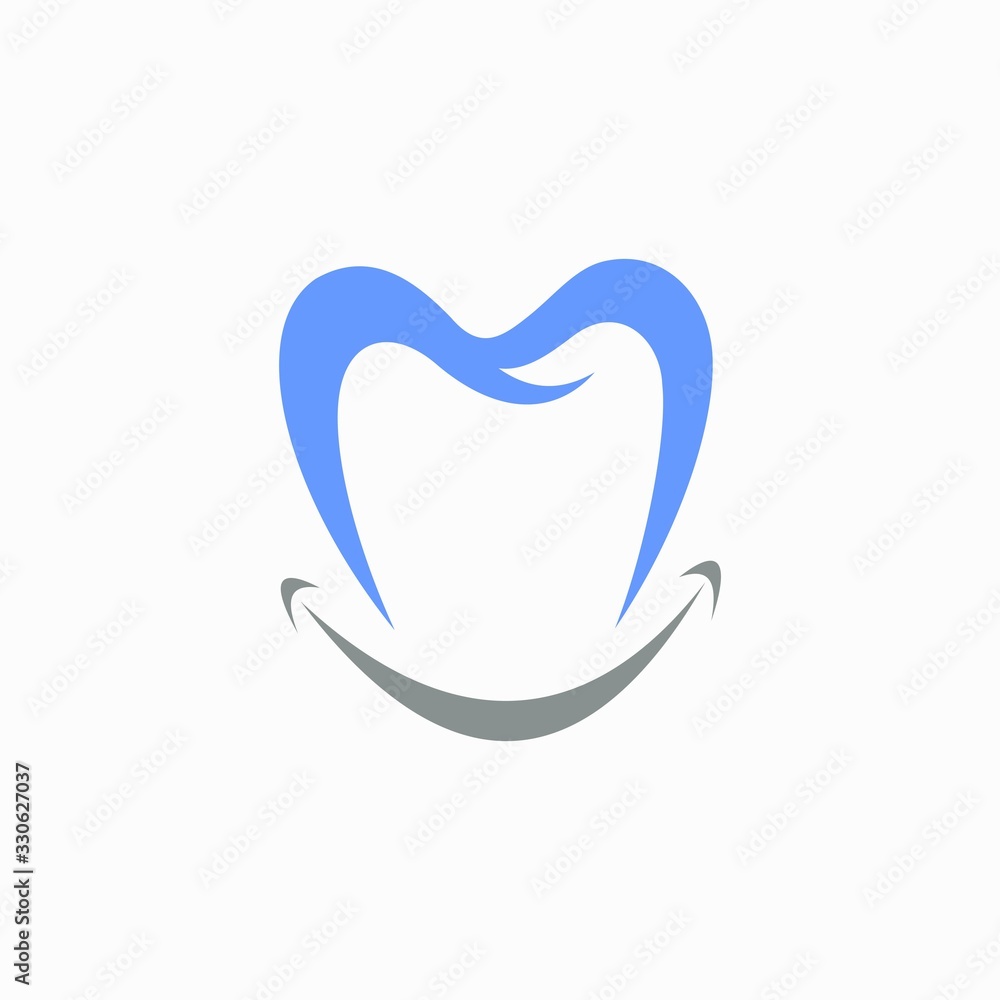 Dental logo that formed letter M Dental logo that formed letter M