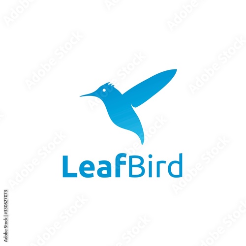Leaf Bird Logo Abstract and Vector