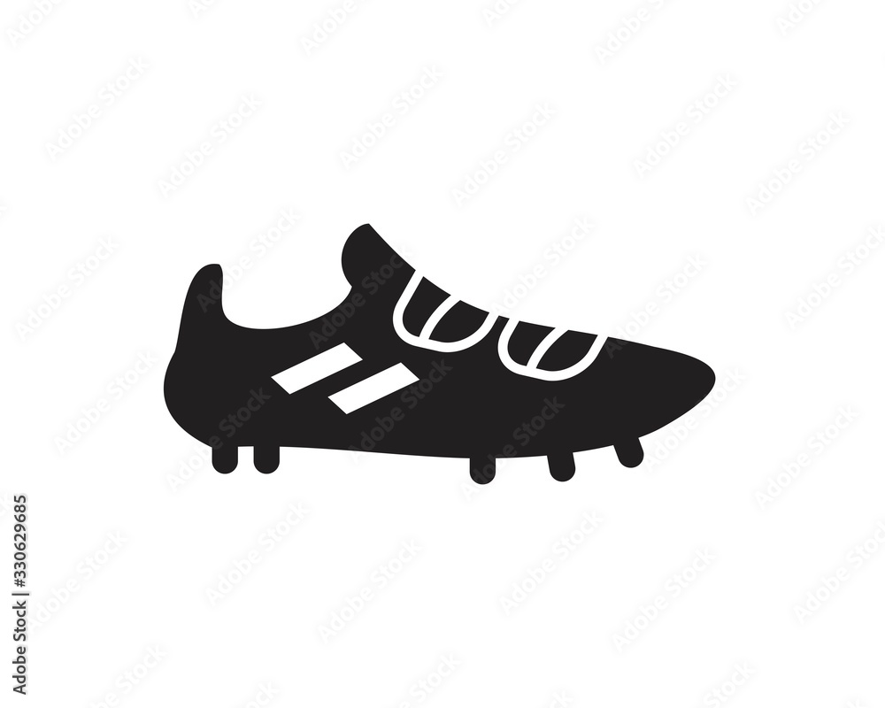 Fototapeta premium Football Boots icon template black color editable. Football Boots icon symbol Flat vector illustration for graphic and web design.