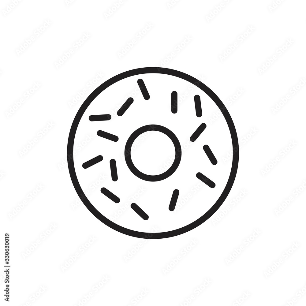 Donuts icon template black color editable. Donuts icon symbol Flat vector illustration for graphic and web design. Donuts icon template black color editable. Donuts icon symbol Flat vector illustration for graphic and web design.