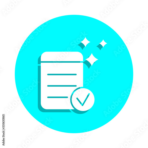Online marketing, readability badge icon. Simple thin line, outline vector of online marketing icons for ui and ux, website or mobile application