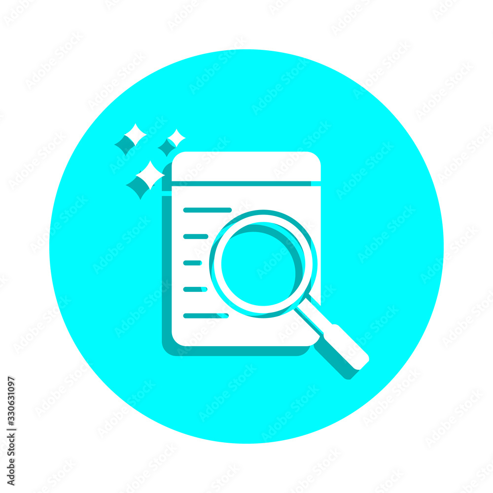Online marketing, loupe badge icon. Simple thin line, outline vector of online marketing icons for ui and ux, website or mobile application Online marketing, loupe badge icon. Simple thin line, outline vector of online marketing icons for ui and ux, website or mobile application