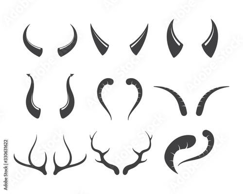 horn element vector icon illustration photo