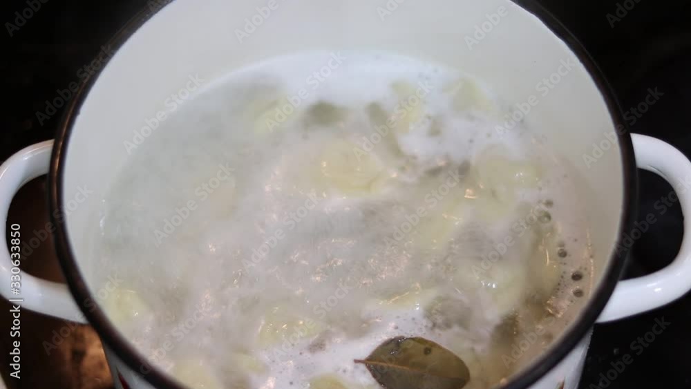 cook dumplings in a pot in boiling water cook dumplings in a pot in boiling water