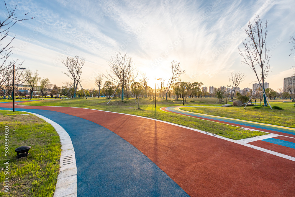 Fototapeta premium runway in park