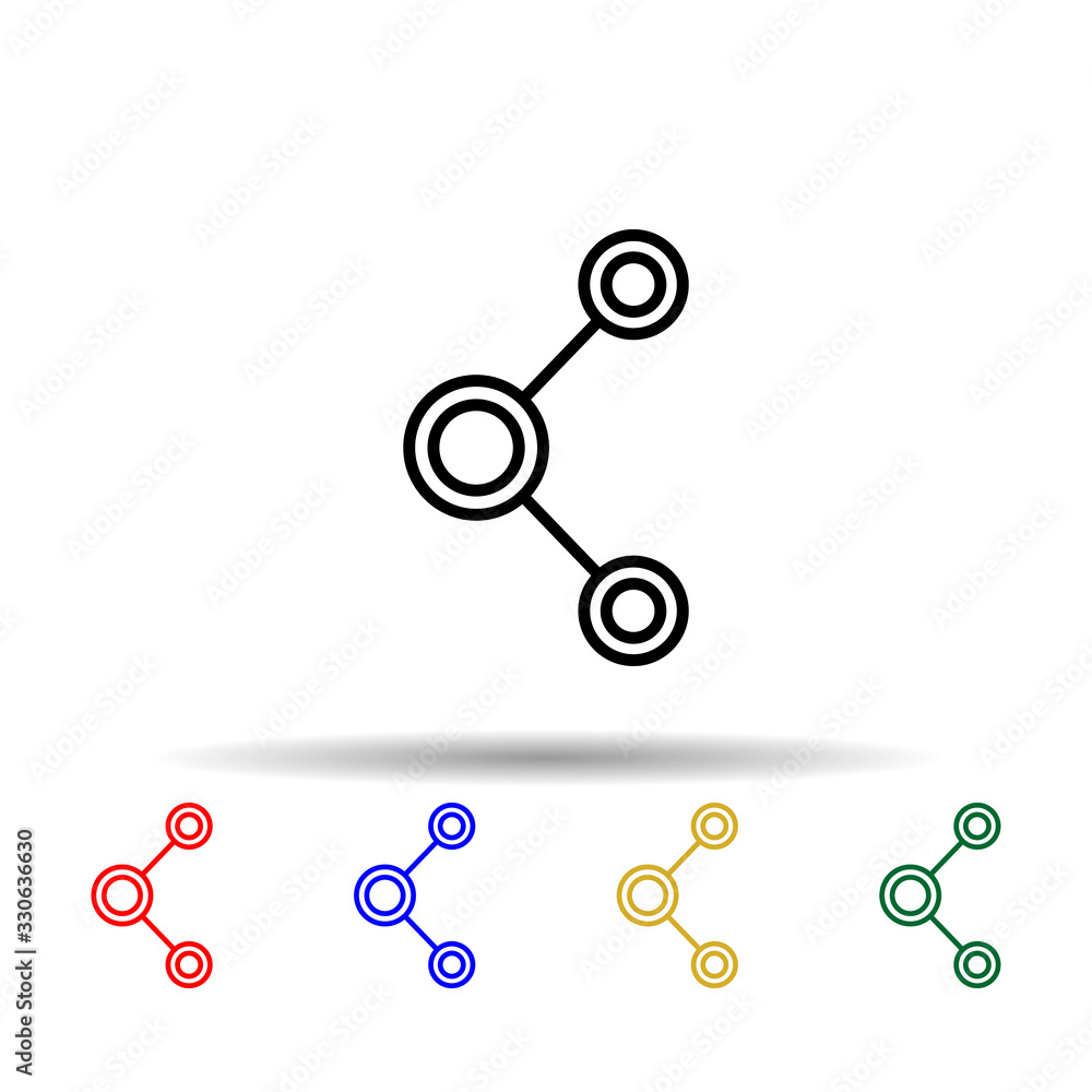 Will share multi color icon. Simple thin line, outline vector of online and web icons for ui and ux, website or mobile application Will share multi color icon. Simple thin line, outline vector of online and web icons for ui and ux, website or mobile application