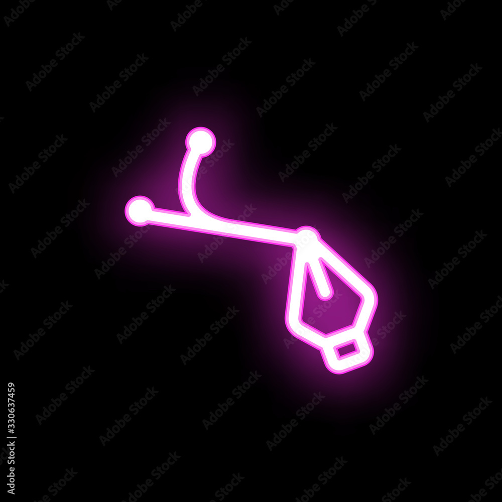 Pen tool creative neon icon. Simple thin line, outline vector of mix icons for ui and ux, website or mobile application Pen tool creative neon icon. Simple thin line, outline vector of mix icons for ui and ux, website or mobile application