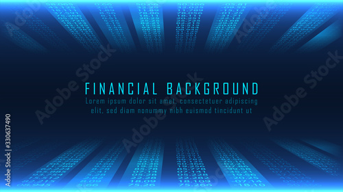 Financial background in numbers concept