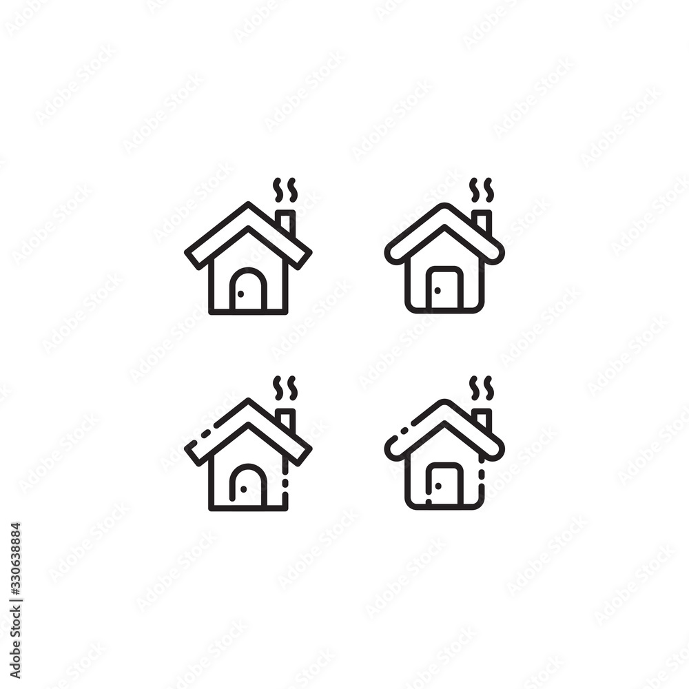 home icon , line art style . home or house vector icon isolated on white background home icon , line art style . home or house vector icon isolated on white background