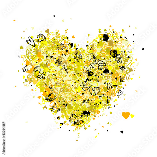 Valentine heart shape for your design