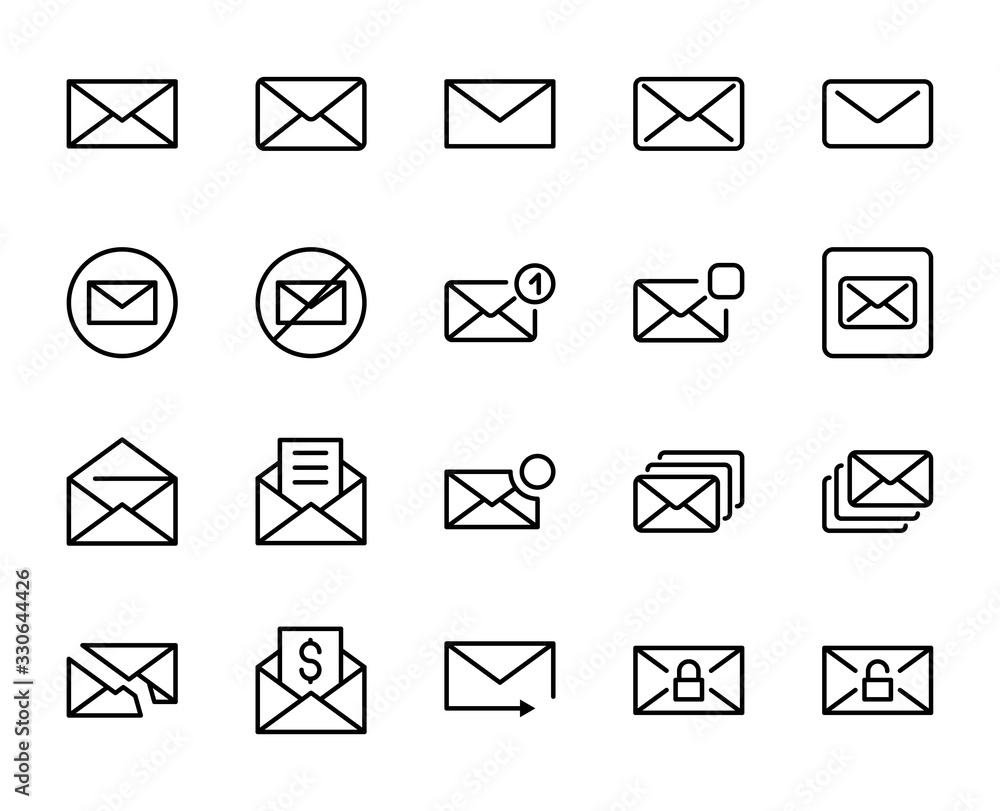 Mail line icon Mail line icon