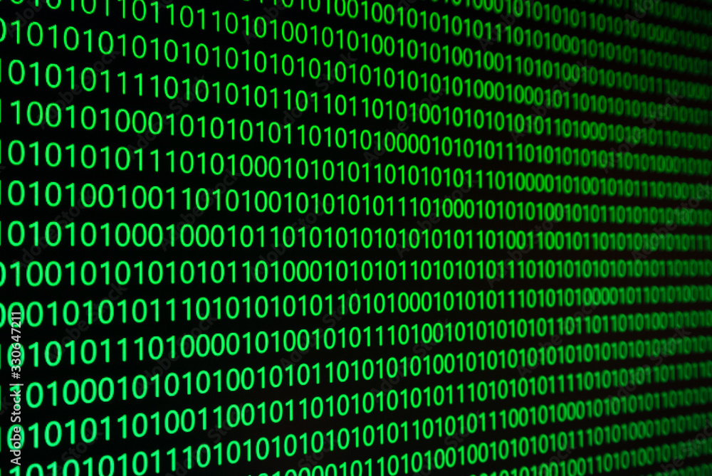 binary code on digital background binary code on digital background