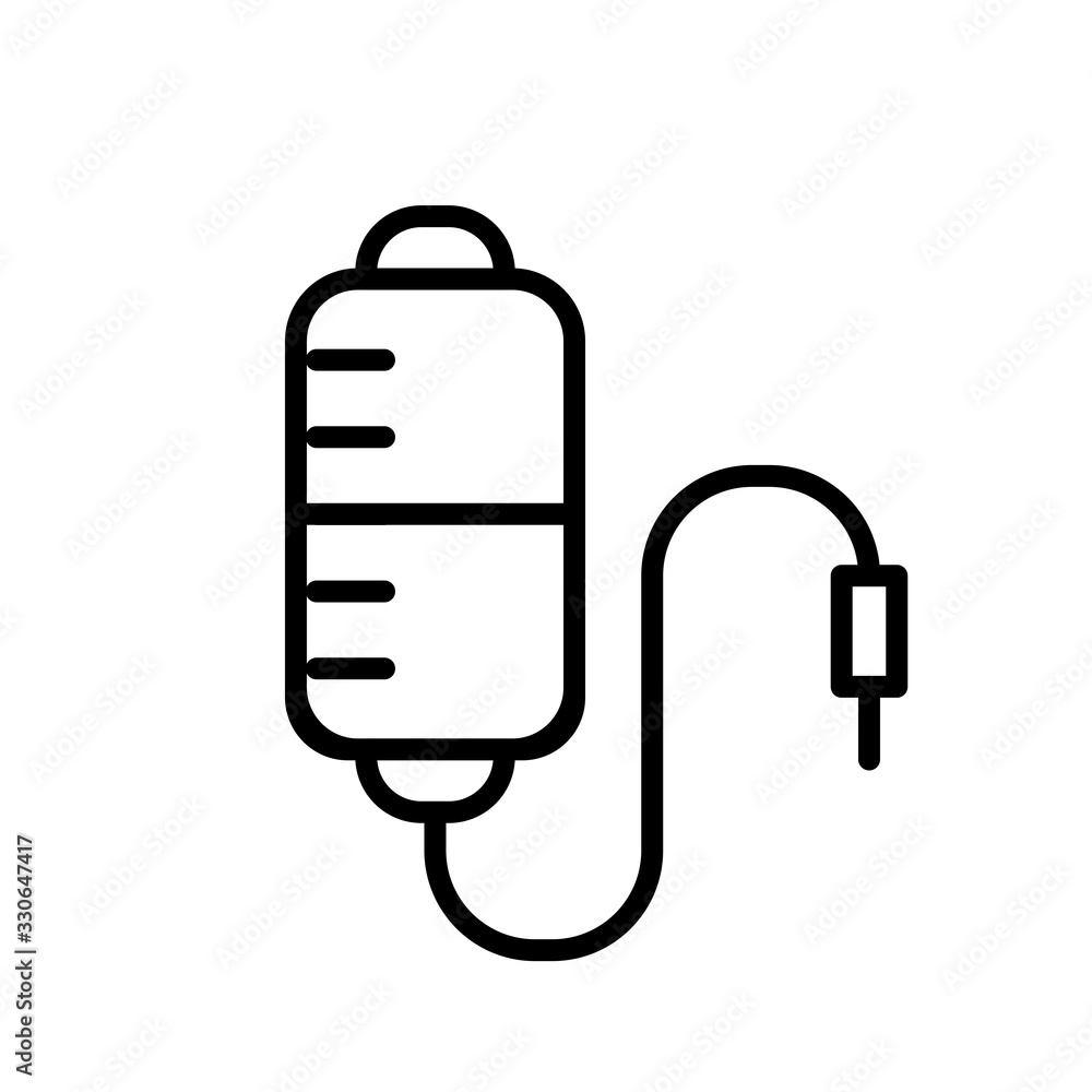 Medical infuse icon vector Medical infuse icon vector