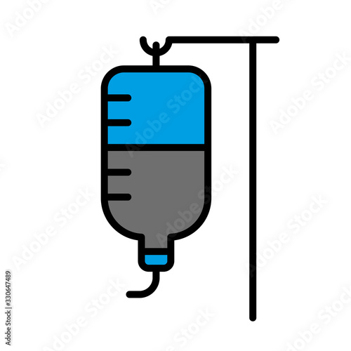 Medical infuse icon vector