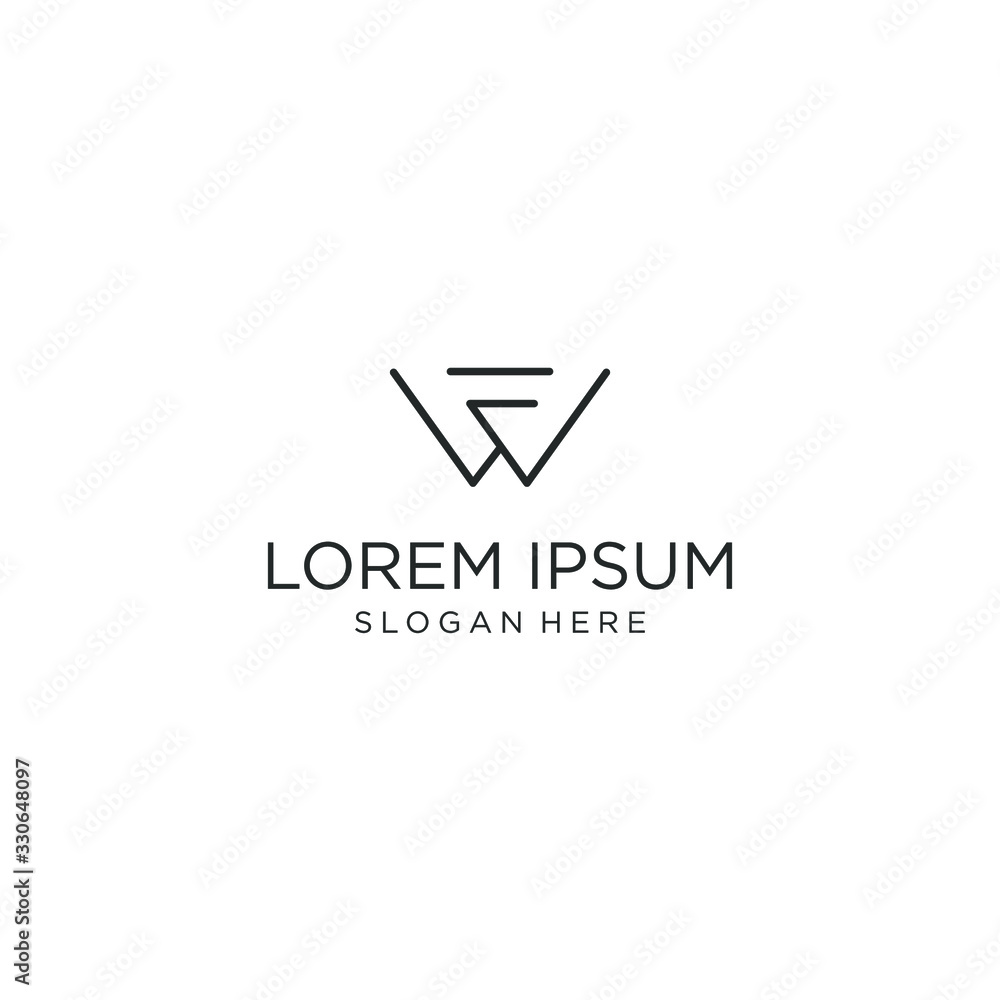 LOGO VECTOR WITH CLEAN AND MODERN initials Stock Vector | Adobe Stock
