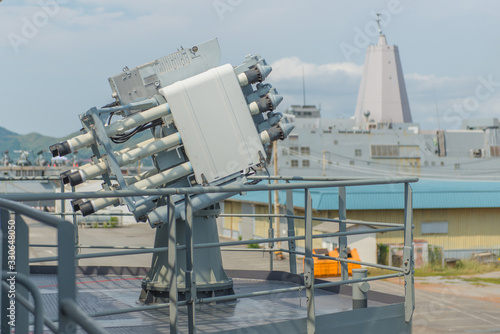 missiles weapons and gun shooting machine aircraft inside warships photo