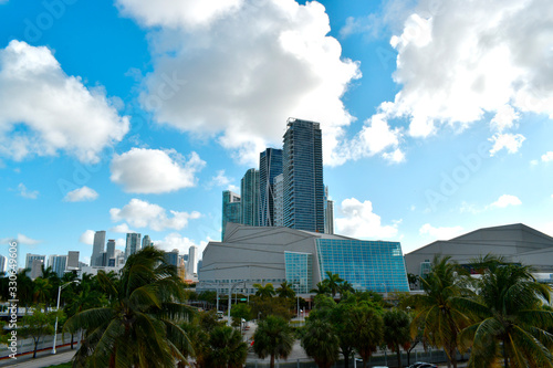 Adrienne Arsht Center view Downtown Miami Florida