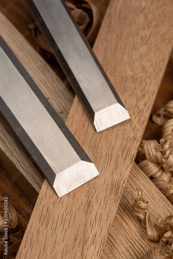 Carpenter cabinet maker hand tools on the workbench