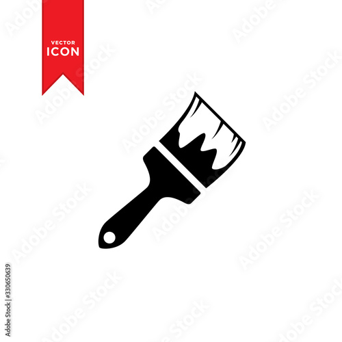 Paint Brush icon vector. Brush icon illustration. Art icon symbol. Flat design style on trendy icon.