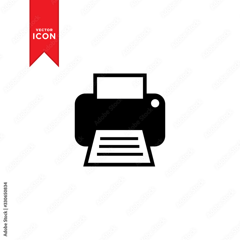 Printer icon vector. Flat design style on trendy icon. Printer icon vector. Flat design style on trendy icon.