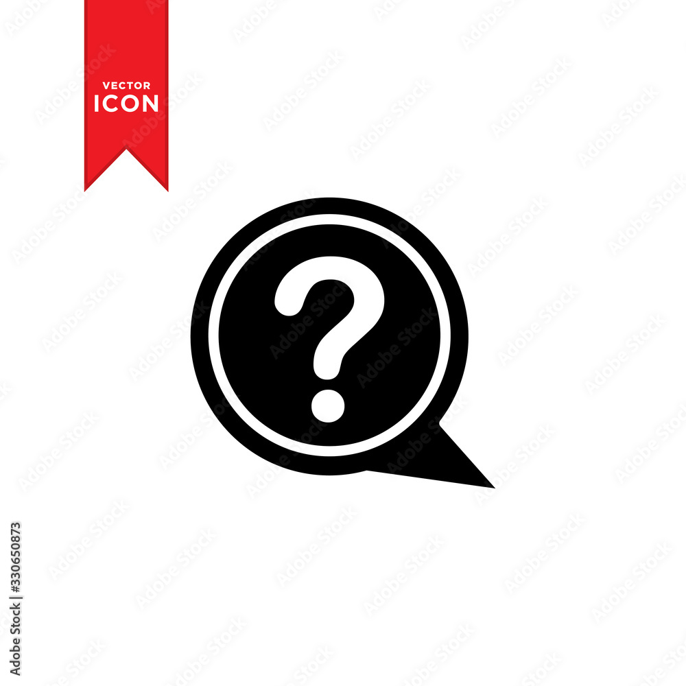 Question mark icon vector. Modern flat design style on white background. Question mark icon vector. Modern flat design style on white background.