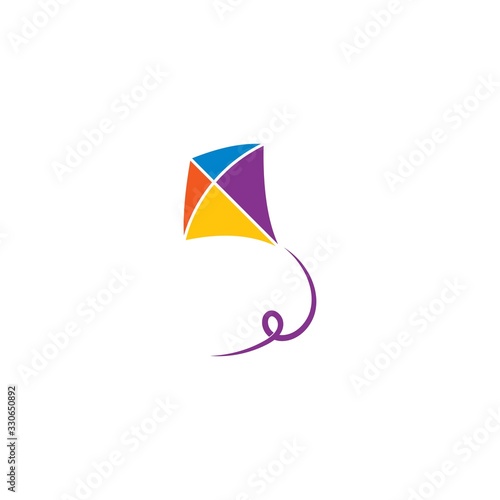 Kite illustration logo vector