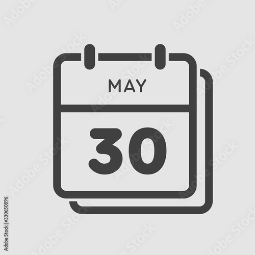 Calendar day 30 May, days of the year
