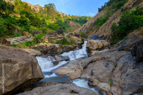 A beautiful view of Attukad Waterfalls from Munnar, Kerala, India