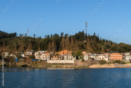 A small village by the river
