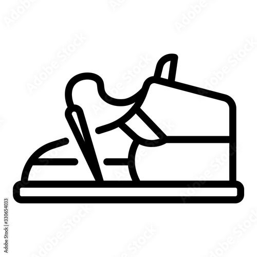Needle shoe repair icon. Outline needle shoe repair vector icon for web design isolated on white background