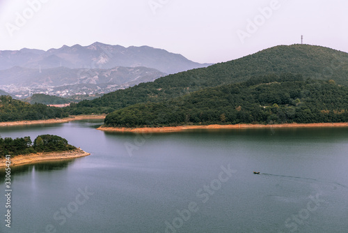 Lake and green mountain © chen