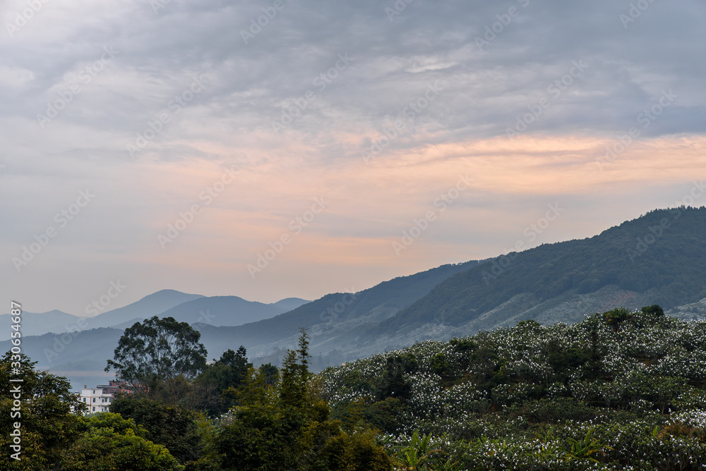 Obraz premium In the beautiful countryside in the mountains