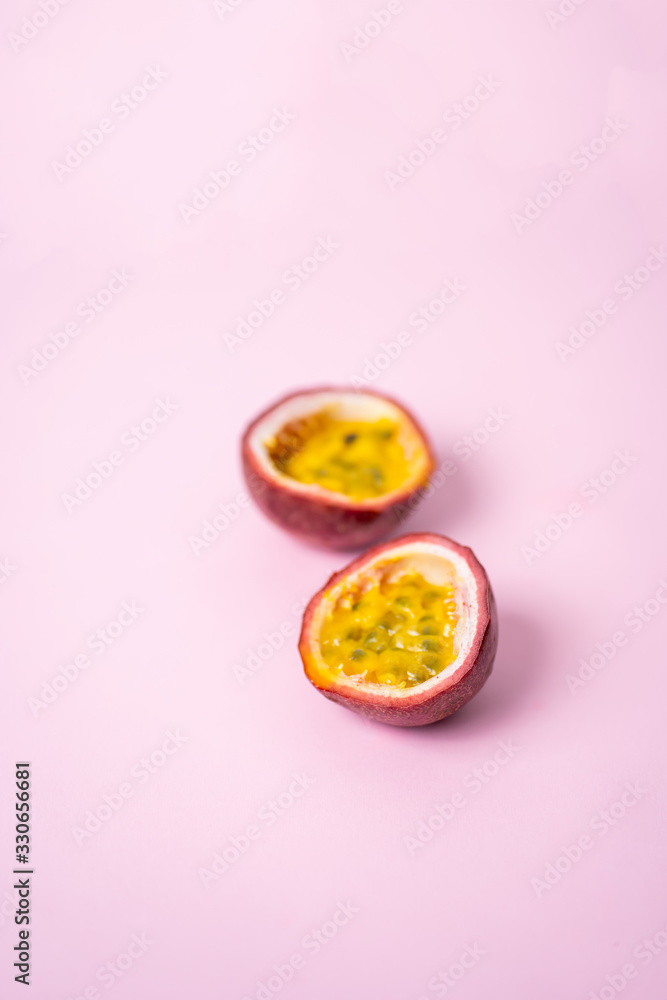 passion fruits isolated on white background passion fruits isolated on white background