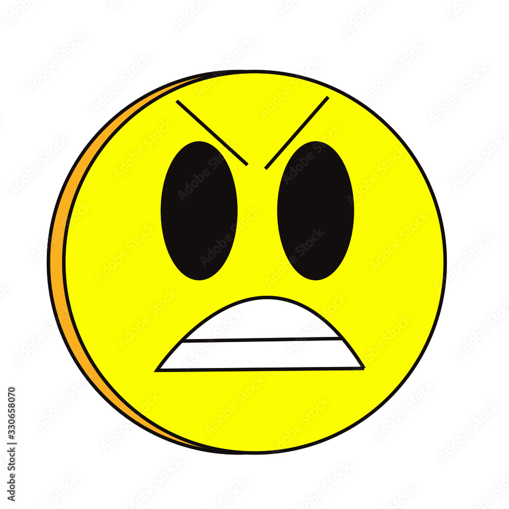 Fototapeta premium emoticon enojo