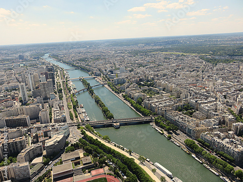 View of Ourcq Canal from the Eiffel Tower
