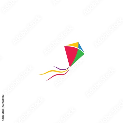 Kite illustration logo vector