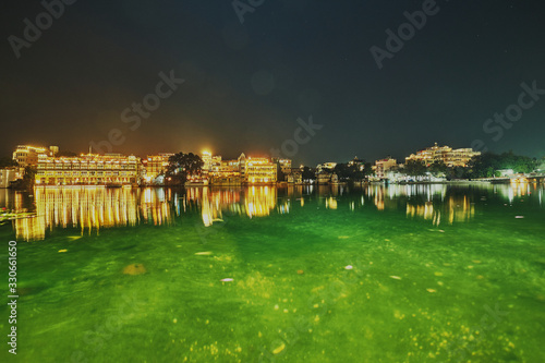 panorama of florence at night on the lake © Nikita