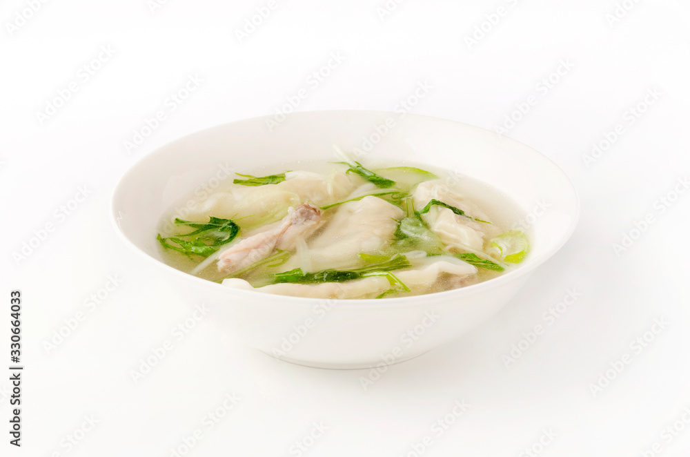 鶏手羽中入りスープ水餃子 鶏手羽中入りスープ水餃子