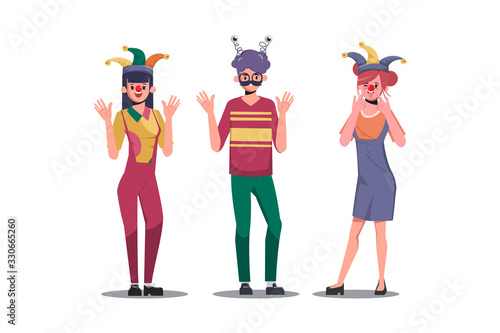 April fools day cartoon character.