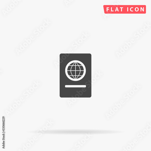 Pasport flat vector icon