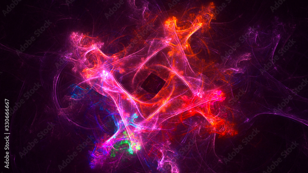 3D rendering abstract colorful fractal light background 3D rendering abstract colorful fractal light background