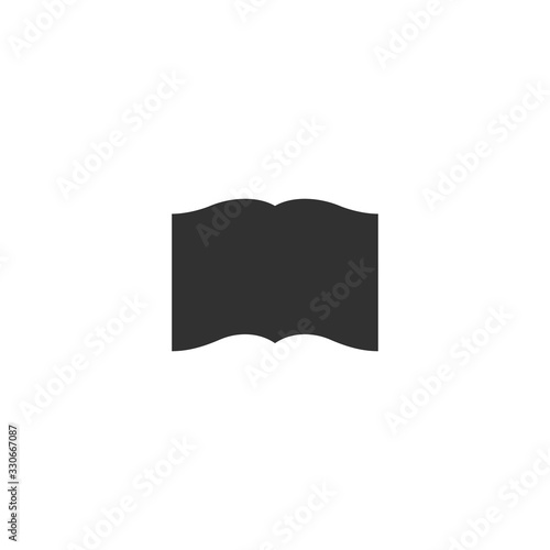 Black simple Open book vect...