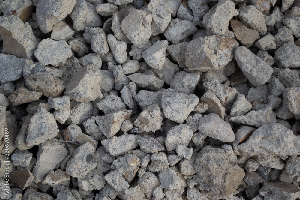 White cement from the smashed folk White cement from the smashed folk