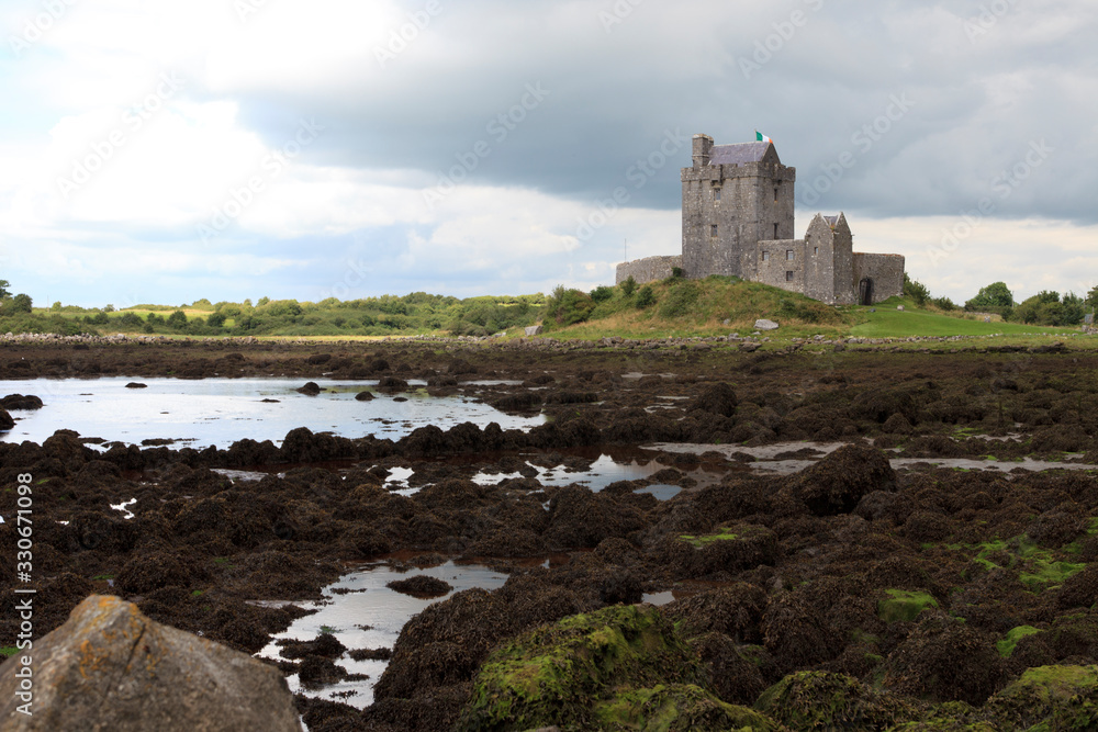 Kinvara (Ireland), - July 20, 2016: Dungaire Castle, Galway Bay, County Galway, Ireland