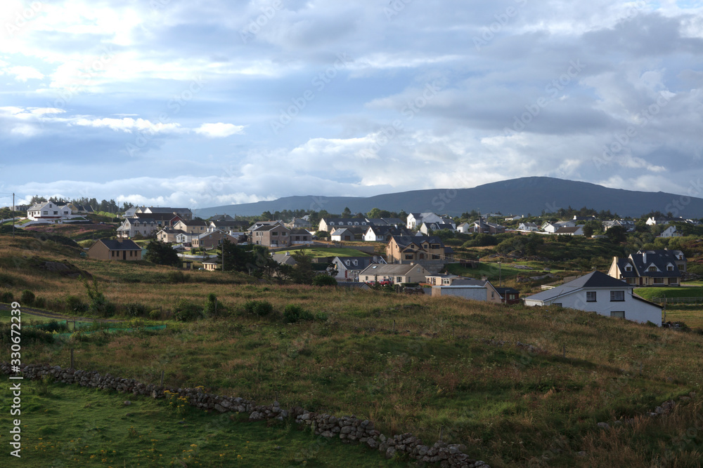 Bunberg (Ireland), - July 20, 2016: Bunbeg village, Co. Donegal, Ireland