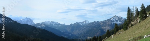 Panorama nahe der Ackernalm Richtung Guffert
