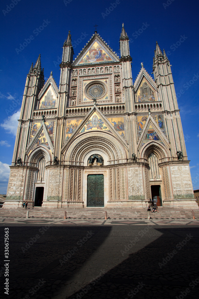 Orvieto (TR), Italy - May 10, 2016: The Orvieto cathedral, Terni, Umbria, Italy