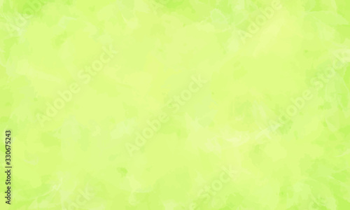 黄緑色の水彩風背景（ベクター）