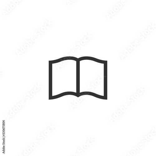 Black simple Open book vect...